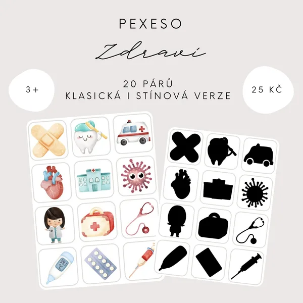 Pexeso - zdraví 1