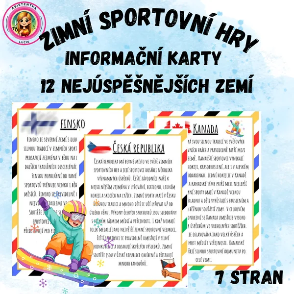 Zimní sportovní hry - 12 nejúspěšnějších zemí 1