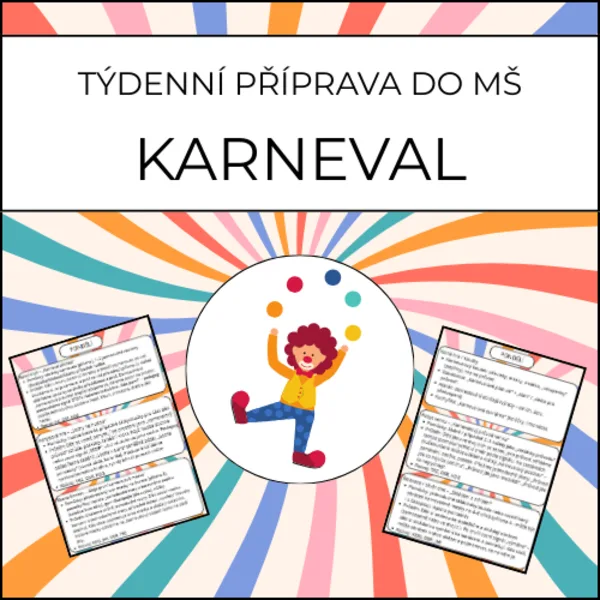 Karneval: týdenní příprava do MŠ 1