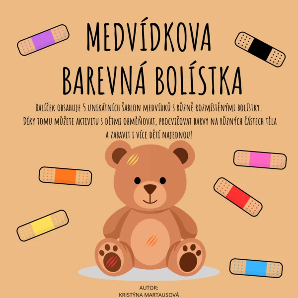 Medvídkova barevná bolístka - Uzdrav medvídka! 1