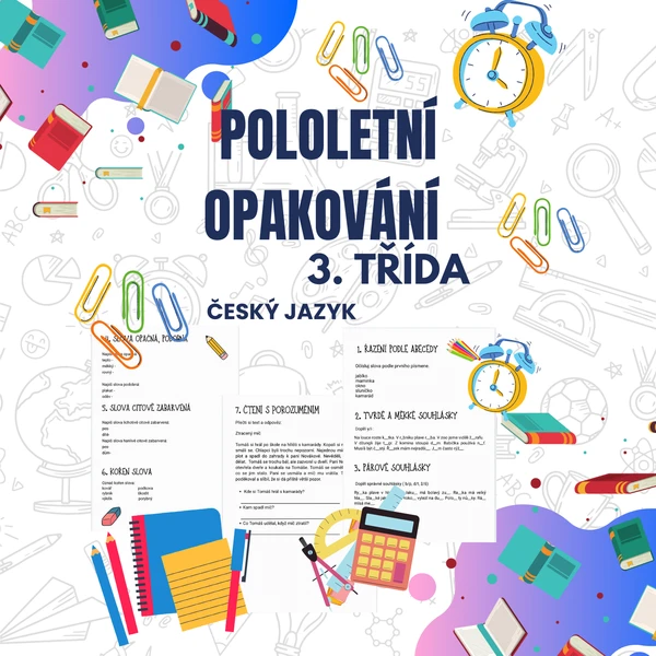 Pololetní opakování 3. třídy z českého jazyka 1