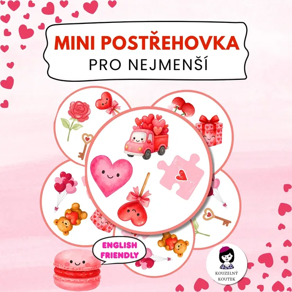 Valentýnská mini postřehovka - hra pro děti | Valentýn | Únor | Láska 1