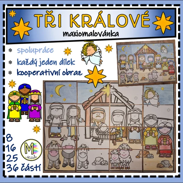 TŘI KRÁLOVÉ - KOOPERATIVNÍ OBRAZ 1
