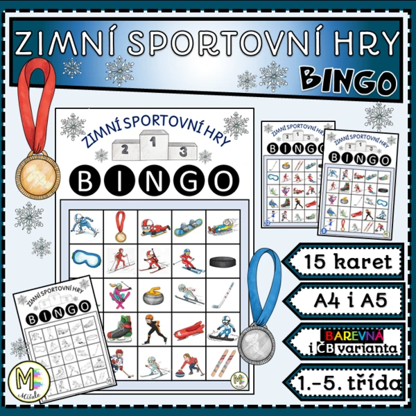 ZIMNÍ SPORTOVNÍ HRY - BINGO 1
