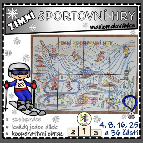 ZIMNÍ SPORTOVNÍ HRY - KOOPERATIVNÍ OBRAZ 1