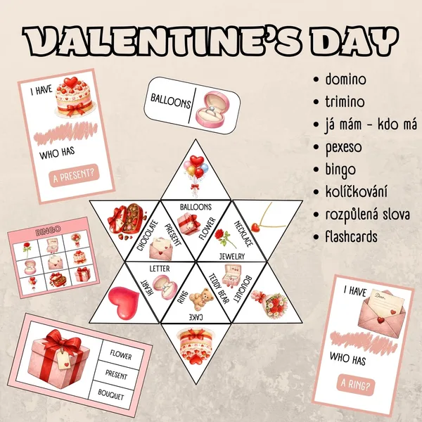 Valentine's day - soubor aktivit 1