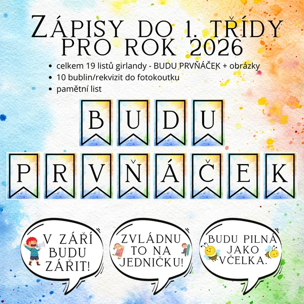 Zápis do první třídy - výzdoba 1