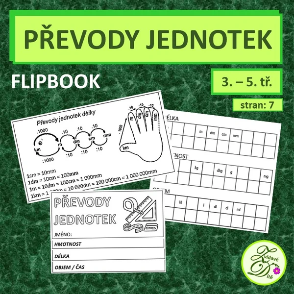 Převody jednotek - flipbook 1
