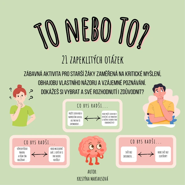 TO nebo TO? - 21 otázek, které tě nenechají v klidu  1