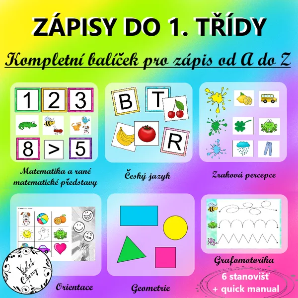 Zápis do 1. třídy - kompletní balíček pro předškoláky 1