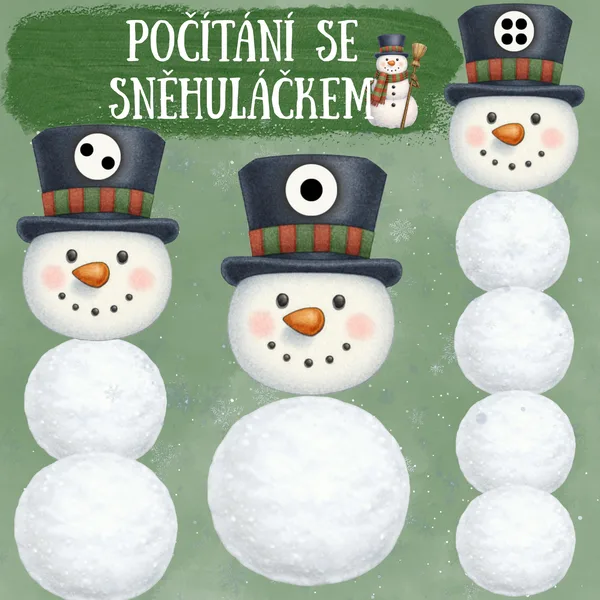 POČÍTÁNÍ SE SNĚHULÁČKEM 1
