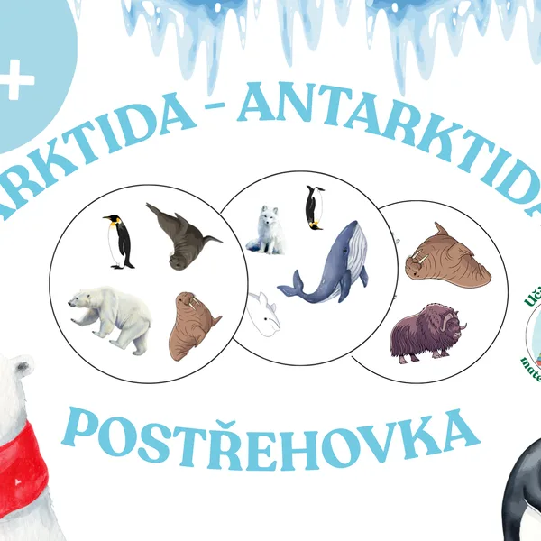 Postřehovka pro nejmenší- Arktida a Antarktida 1
