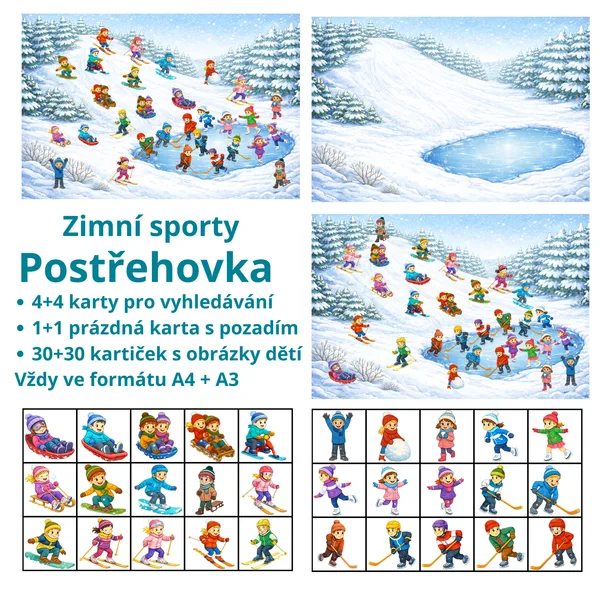 Postřehovka - zimní sporty 1