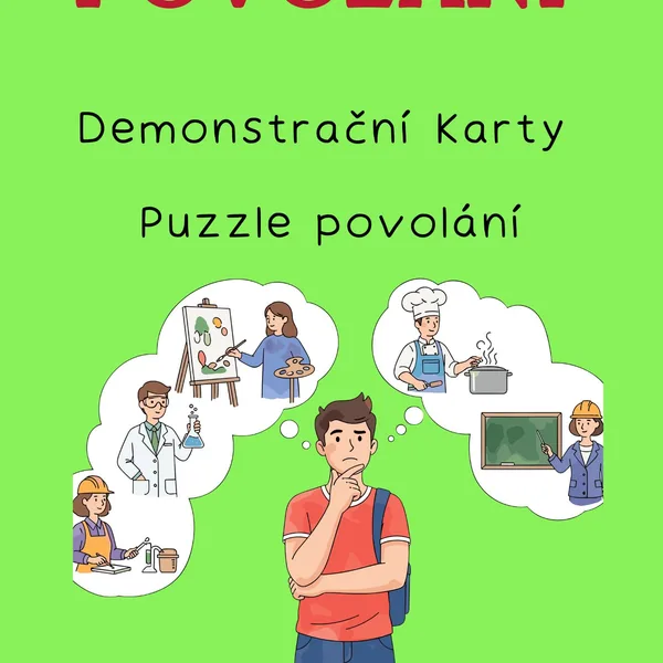 Povolání - demonstrační karty + puzzle  1