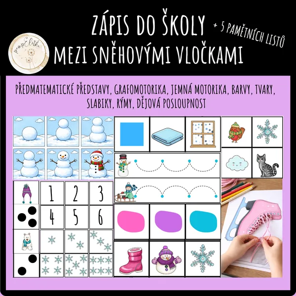 Zápis do školy - Mezi sněhovými vločkami 1
