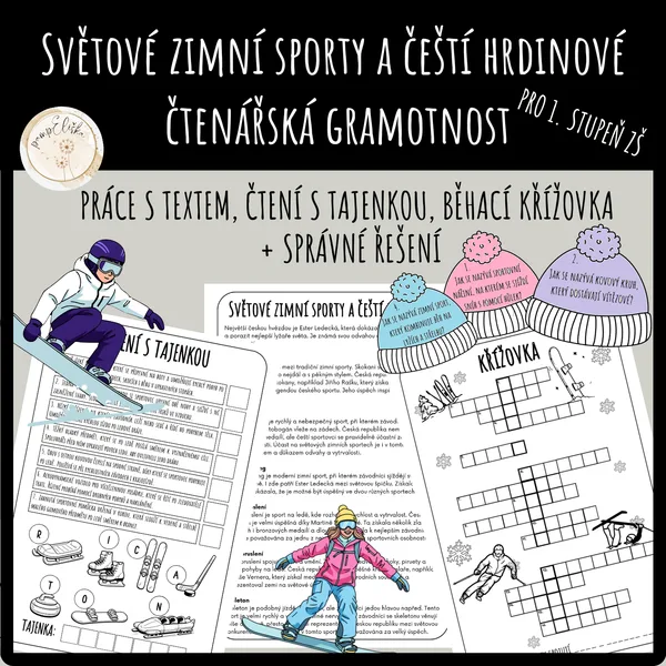 Světové zimní sporty a čeští hrdinové - čtenářská gramotnost  1