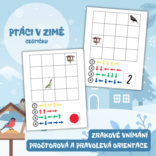 PTÁCI V ZIMĚ - cestičky 1