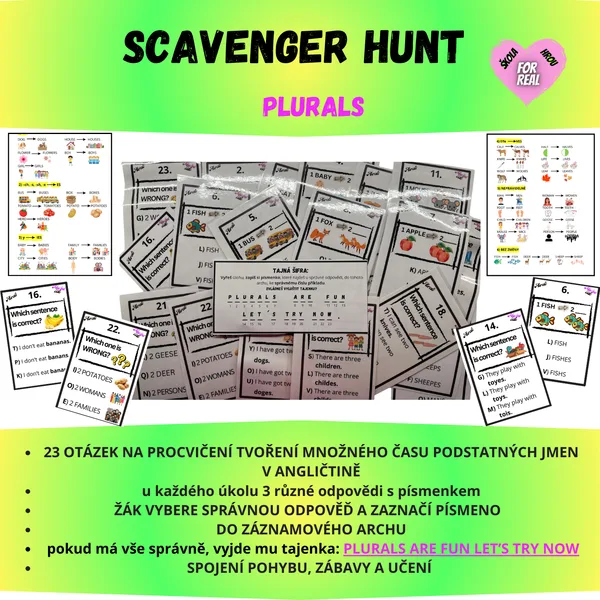 Scavenger Hunt - Plurals 1