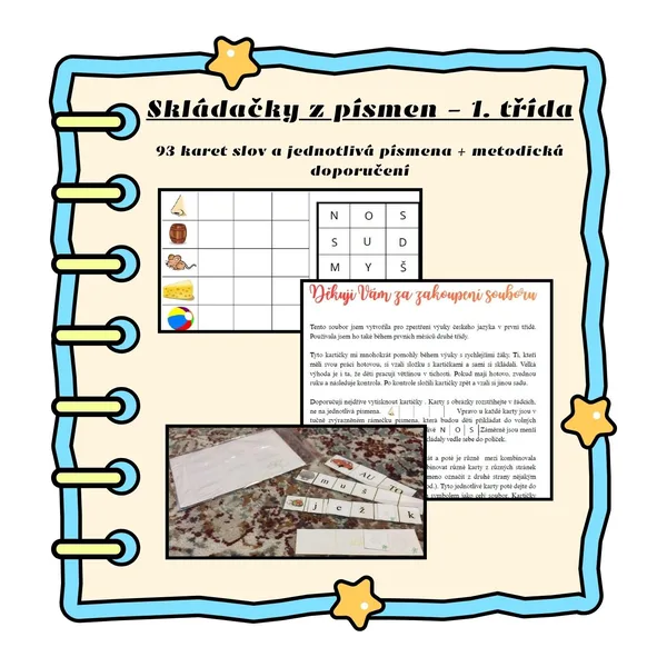 Skládačky z písmen 1. třída 1