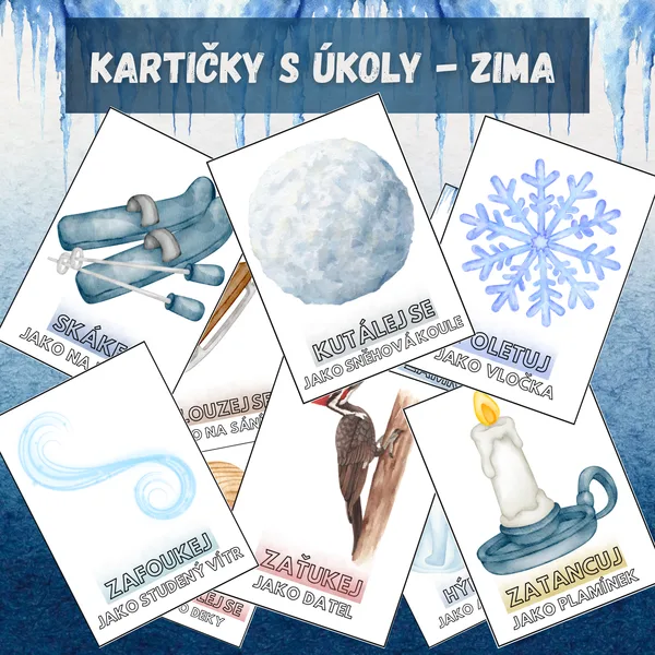 KARTIČKY S ÚKOLY - ZIMA 1