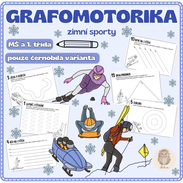 GRAFOMOTORIKA - zimní sporty 1