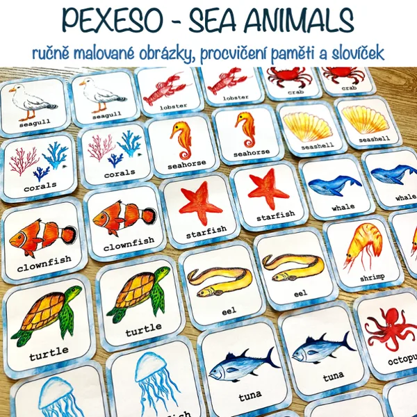 Pexeso - Sea Animals 1