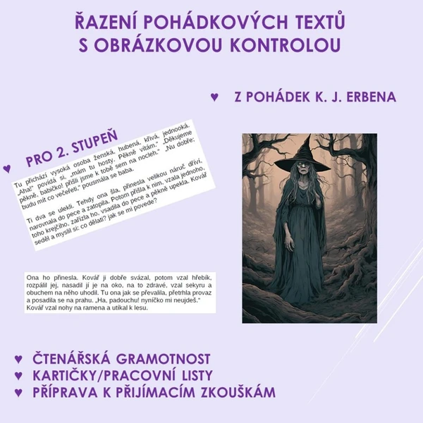 Pohádky s obrázky - řazení textů 1