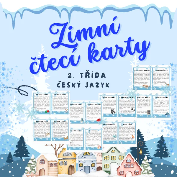 Zimní čtecí karty 1
