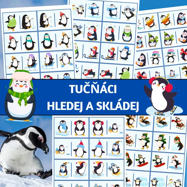 Tučňáci: hledej a skládej 1