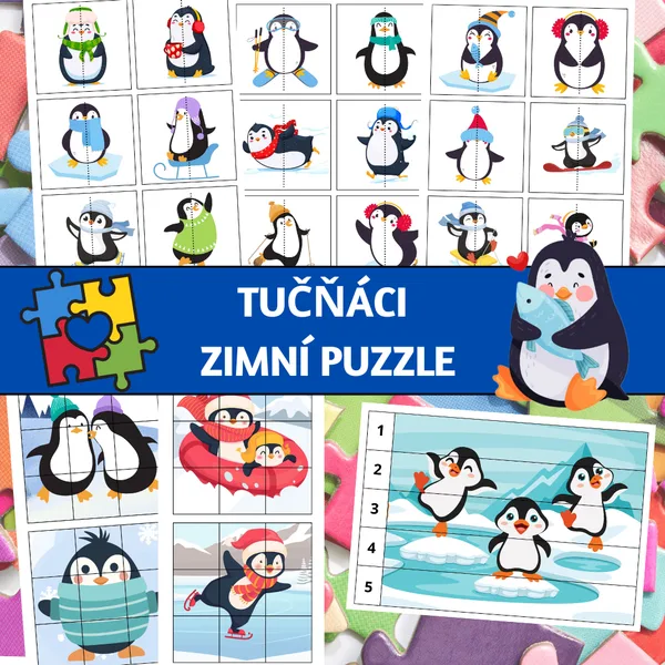 Tučňáci: zimní puzzle 1