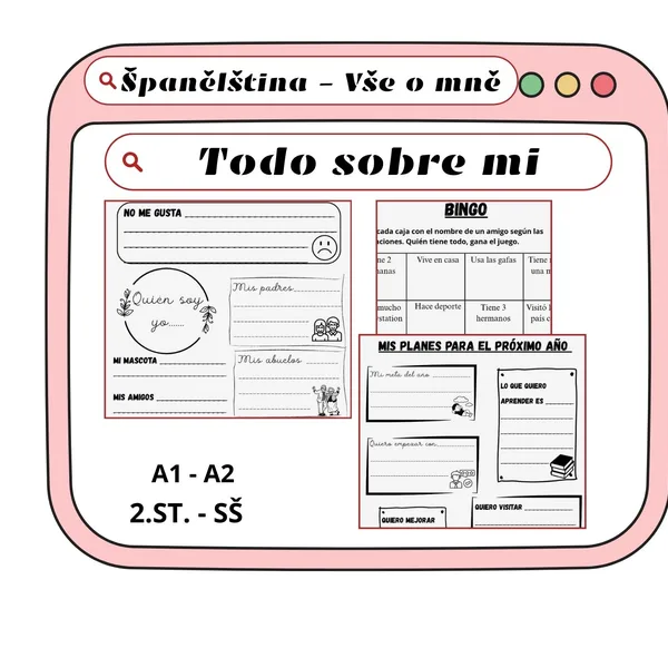 Španělština - vše o mně/ todo sobre mi 1