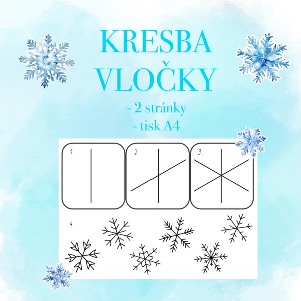 Kresba vločky 1