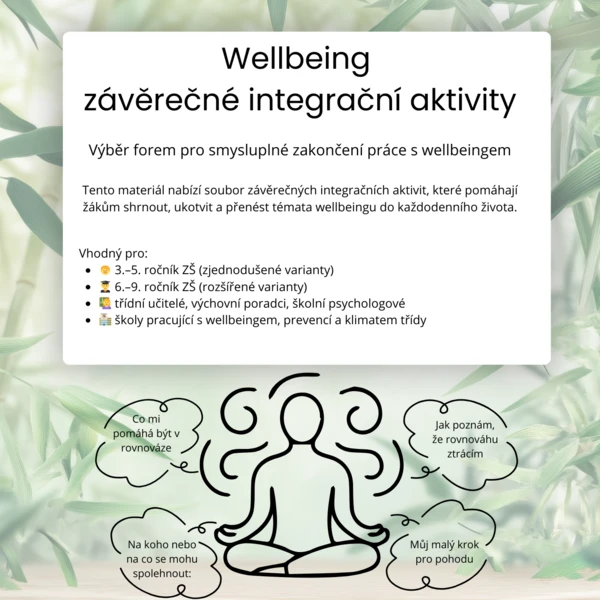 Wellbeing - závěrečné integrační aktivity 1