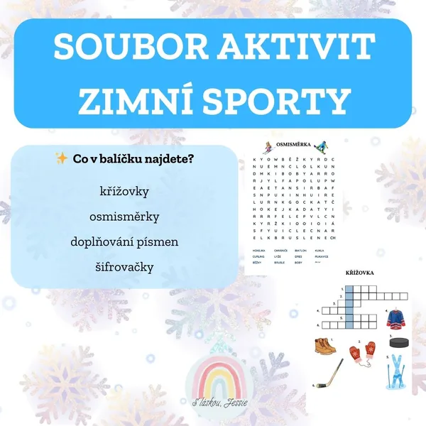 Soubor aktivit - zimní sporty 1