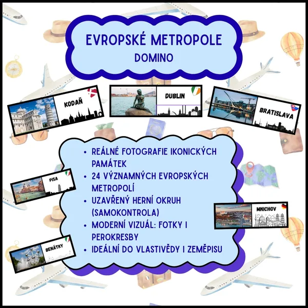 Evropské metropole - domino 1
