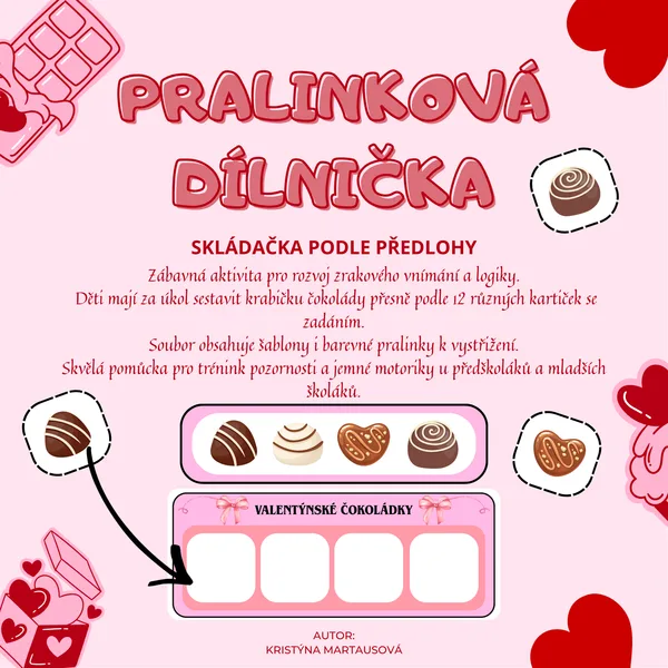 Pralinková dílnička - Skládačka podle předlohy 1