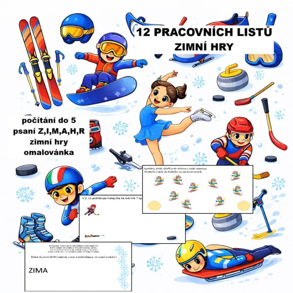 Pracovní listy - zimní světové hry 1