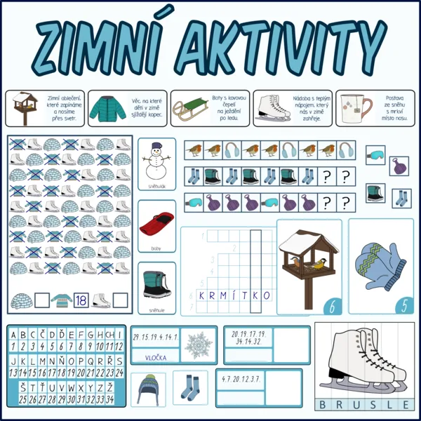 Zima - Sada aktivit 1