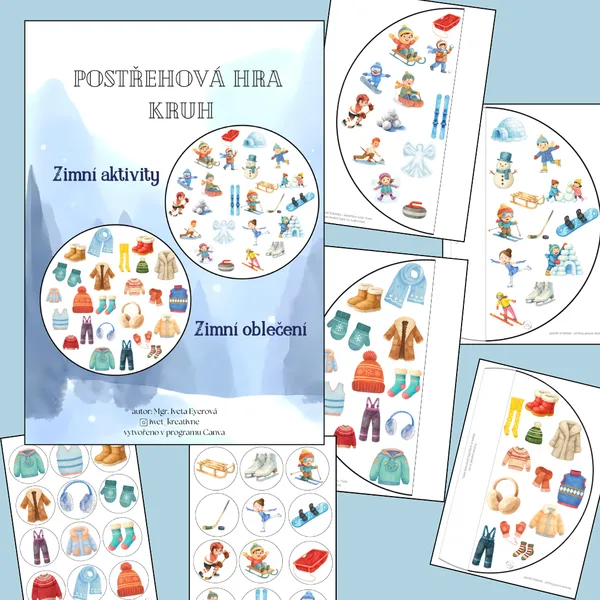 Postřehová KRUH - zimní oblečení a zimní aktivity 1
