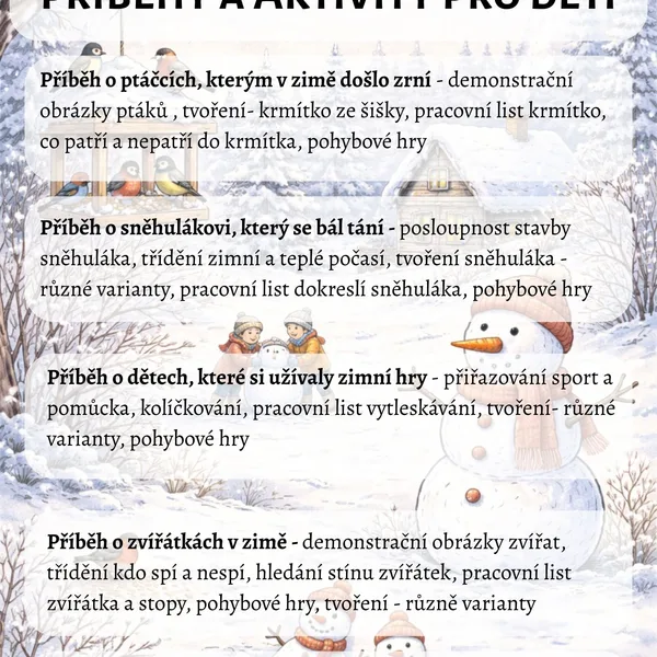 Zimní příběhy a navazující aktivity 1