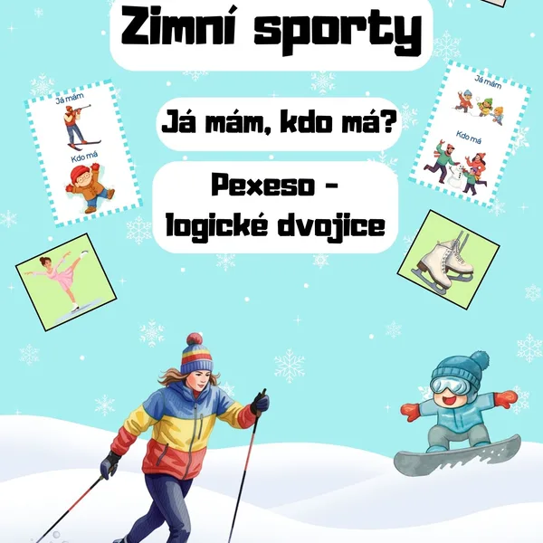 Zimní sporty - Já mám, kdo má? Pexeso 1