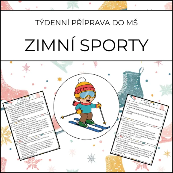 Zimní sporty: týdenní příprava do MŠ 1