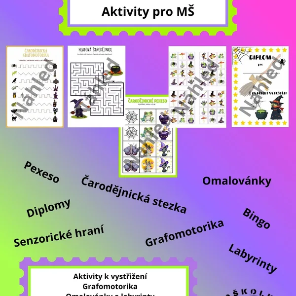 Čarodějnické aktivity pro MŠ 1