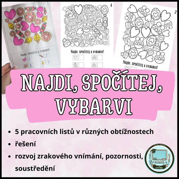 Najdi, spočítej, vybarvi 1