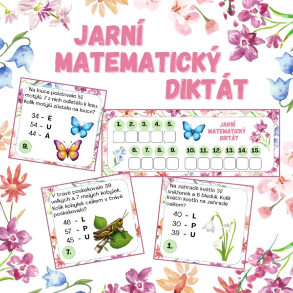 Jarní matematický diktát 1