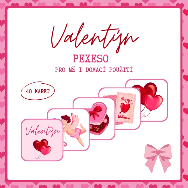 Valentýn – pexeso 1