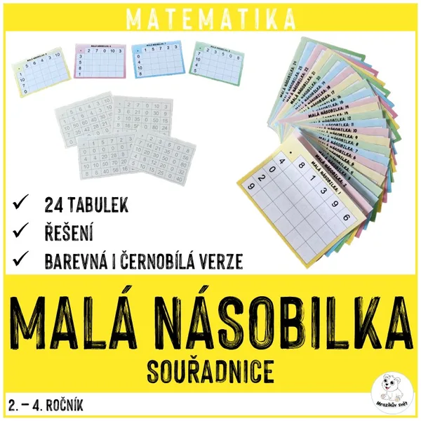 Malá násobilka - souřadnice 1