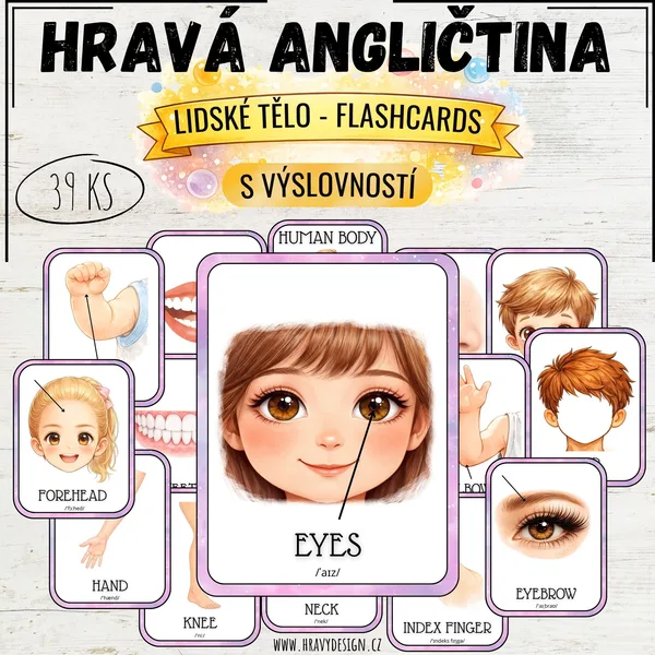 Angličtina – lidské tělo (demonstrační obrázky) 1
