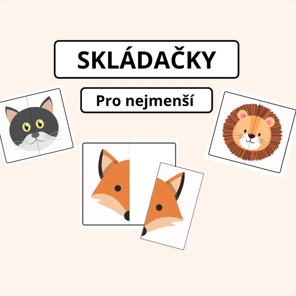 SKLÁDAČKY pro nejmenší - zvířátka 1