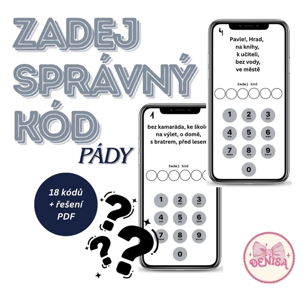 Zadej správný kód a odemči telefon - pády 1